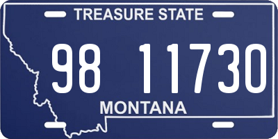 MT license plate 981173O