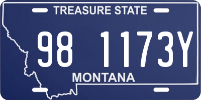 MT license plate 981173Y