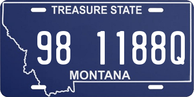 MT license plate 981188Q