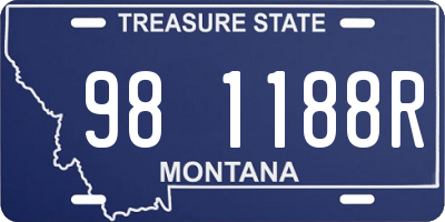 MT license plate 981188R