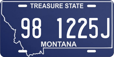 MT license plate 981225J