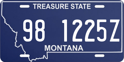 MT license plate 981225Z