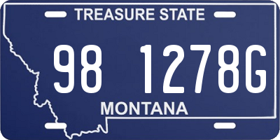 MT license plate 981278G