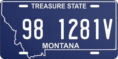 MT license plate 981281V
