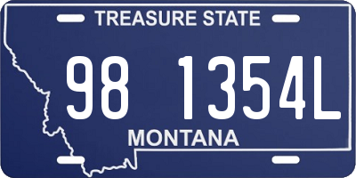 MT license plate 981354L