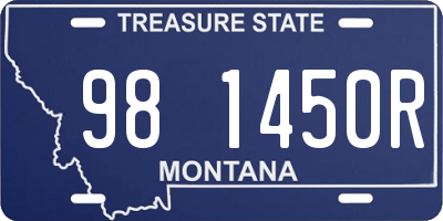 MT license plate 981450R