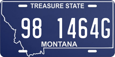 MT license plate 981464G