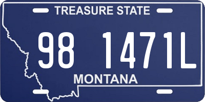 MT license plate 981471L
