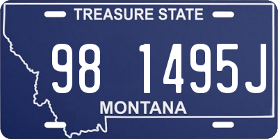 MT license plate 981495J
