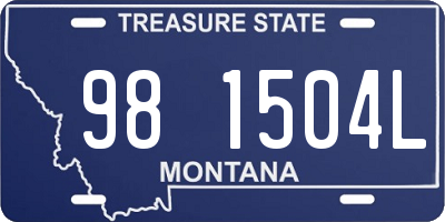 MT license plate 981504L