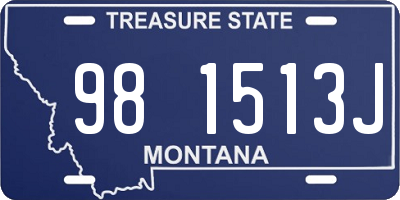 MT license plate 981513J