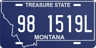 MT license plate 981519L