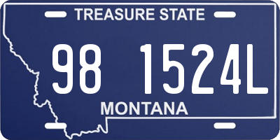 MT license plate 981524L