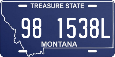 MT license plate 981538L