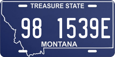 MT license plate 981539E