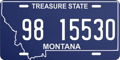 MT license plate 981553O