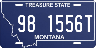 MT license plate 981556T