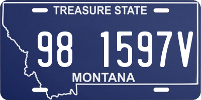 MT license plate 981597V