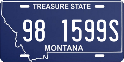 MT license plate 981599S