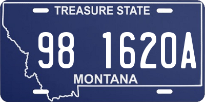 MT license plate 981620A
