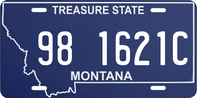 MT license plate 981621C