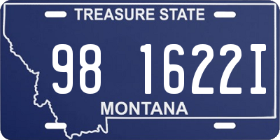 MT license plate 981622I