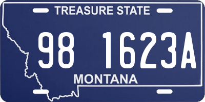 MT license plate 981623A