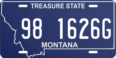MT license plate 981626G