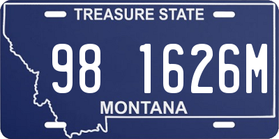 MT license plate 981626M