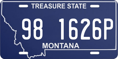 MT license plate 981626P