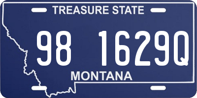 MT license plate 981629Q