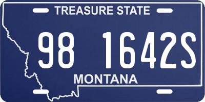 MT license plate 981642S