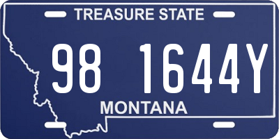 MT license plate 981644Y