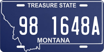 MT license plate 981648A
