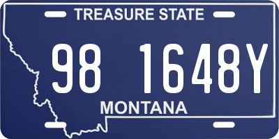 MT license plate 981648Y