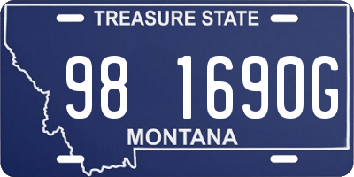 MT license plate 981690G
