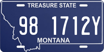 MT license plate 981712Y