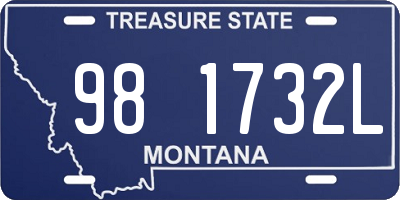 MT license plate 981732L