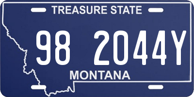 MT license plate 982044Y