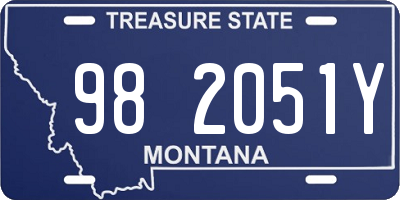 MT license plate 982051Y