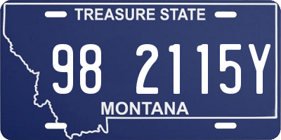 MT license plate 982115Y