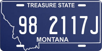MT license plate 982117J