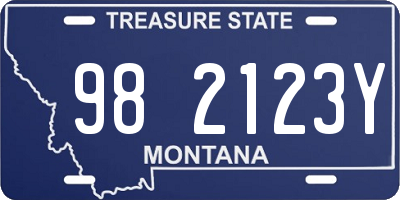 MT license plate 982123Y