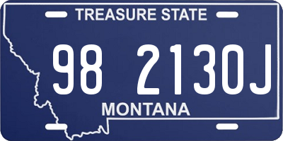 MT license plate 982130J
