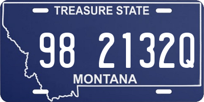 MT license plate 982132Q