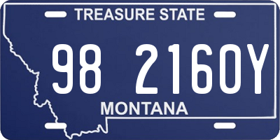MT license plate 982160Y