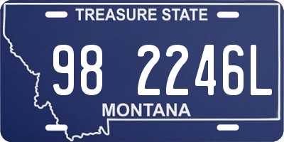 MT license plate 982246L