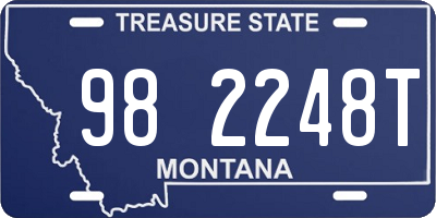MT license plate 982248T