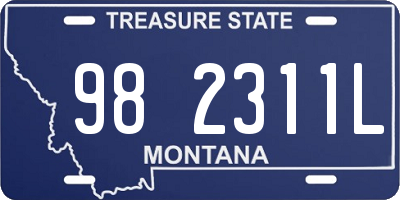 MT license plate 982311L