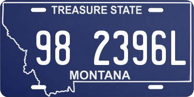 MT license plate 982396L